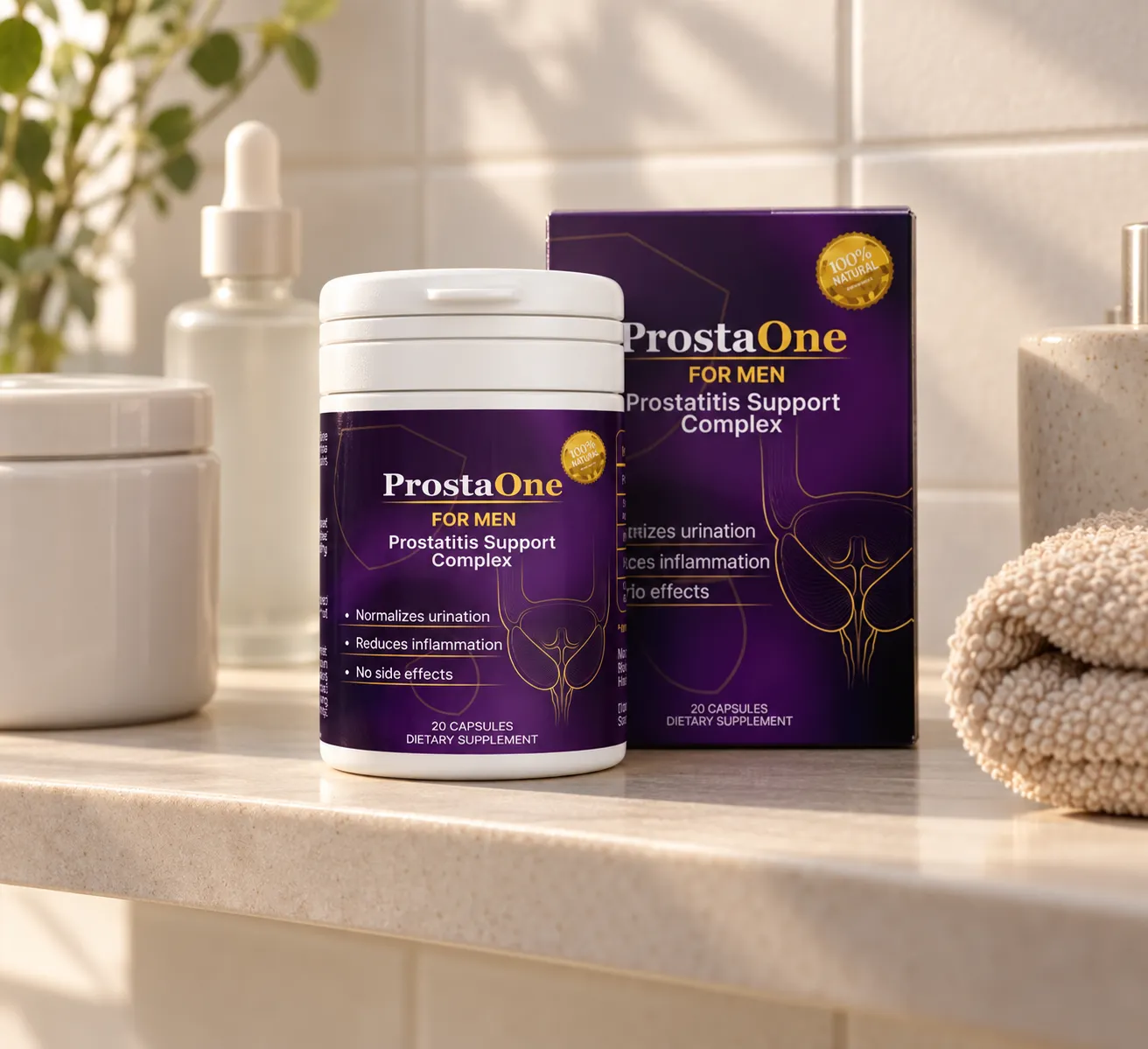 ProstaOne — Verpackung im Alltag
