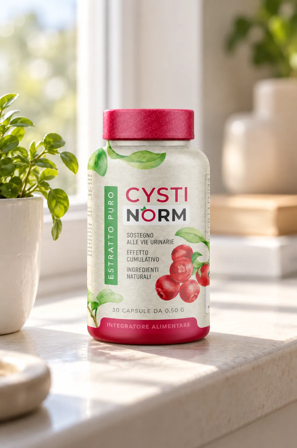 CYSTINORM — Verpackung im Alltag