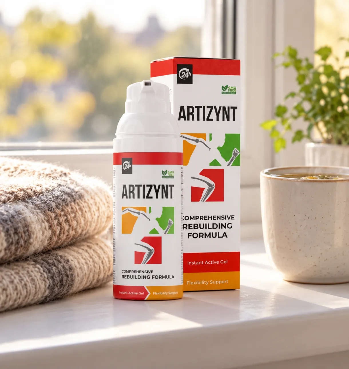 ArtiZynt Gel — Verpackung im Alltag