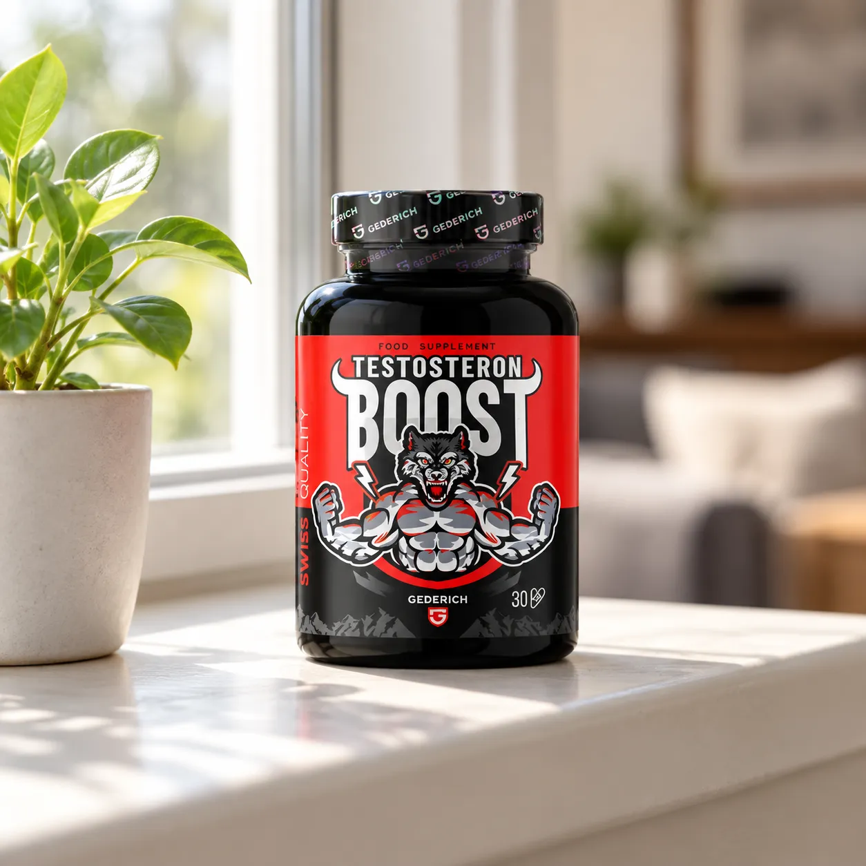 Testosteron Boost — Verpackung im Alltag