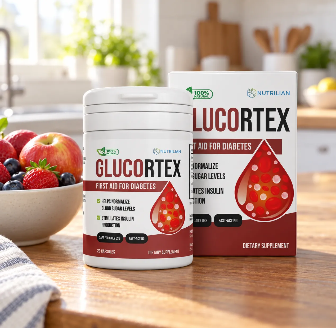 Glucortex — Verpackung im Alltag