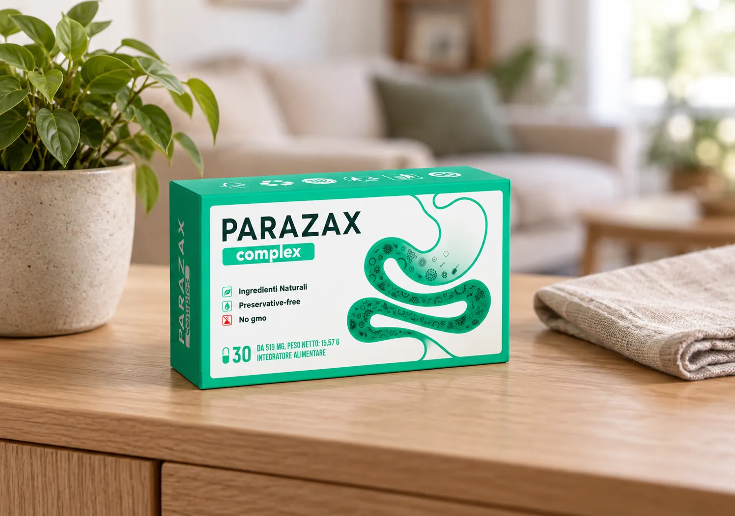 Parazax — Verpackung im Alltag